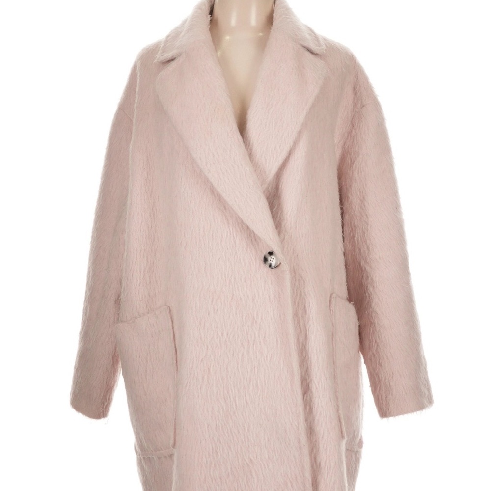 Topshop Soft Pink Teddy Jacket